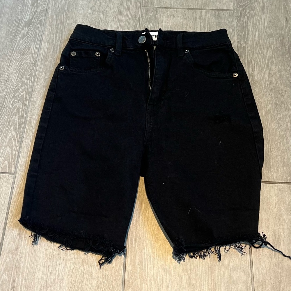 Pistola Black Jean Shorts